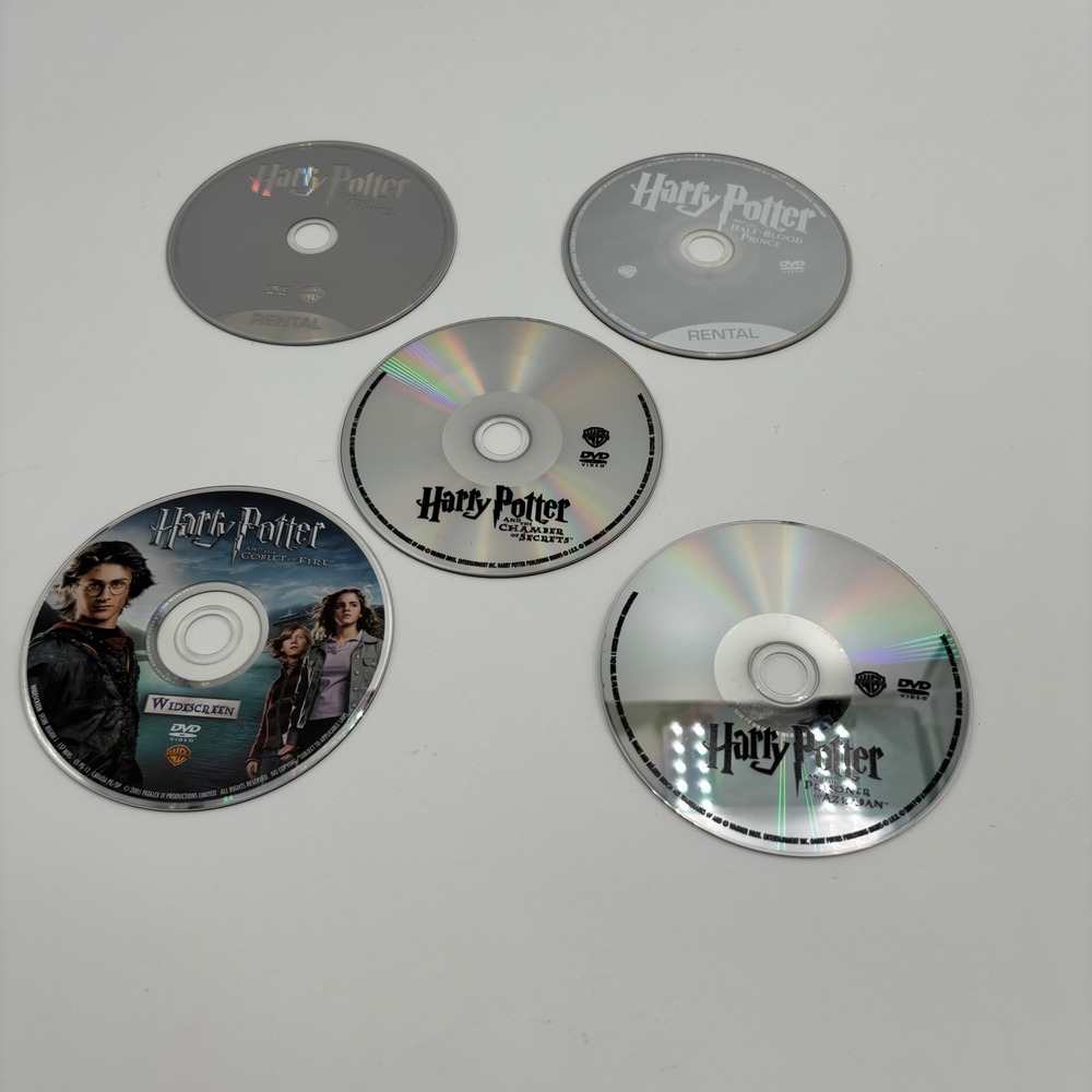 Harry Potter DVD Movie Lot 5 Discs Multicolor Good Widescreen Collection